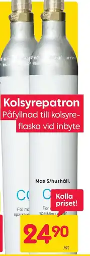 Rusta Kolsyrepatron erbjuda