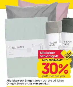 Rusta Alla lakan och örngott erbjuda