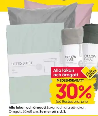 Rusta Alla lakan och örngott erbjuda