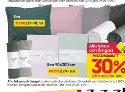 Rusta Alla lakan och örngott erbjuda