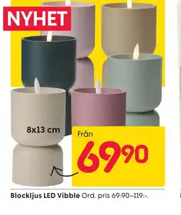 Rusta Blockljus LED Vibble erbjuda