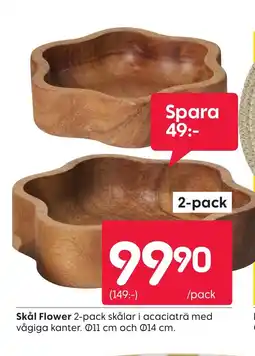 Rusta Skål Flower erbjuda