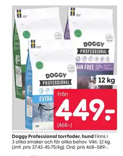 Rusta Doggy Professional torrfoder, hund erbjuda