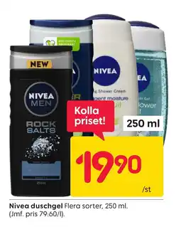 Rusta Nivea duschgel erbjuda