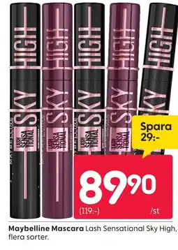 Rusta Maybelline Mascara erbjuda