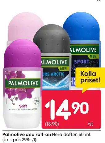 Rusta Palmolive deo roll-on erbjuda