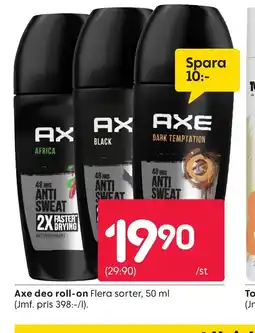 Rusta Axe deo roll-on erbjuda