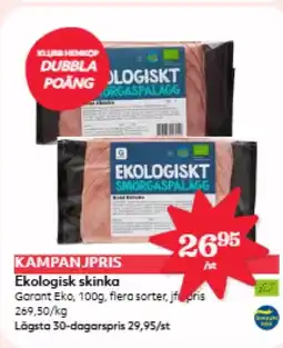 Hemköp Ekologisk skinka erbjuda