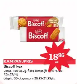 Hemköp Biscoff kex erbjuda