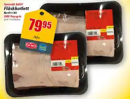 Extra Mjällby Stormarknad Svenskt kött! Fläskkotlett Benfri i bit erbjuda