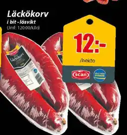 Extra Mjällby Stormarknad Läckökorv erbjuda