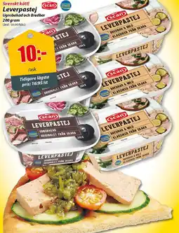 Extra Mjällby Stormarknad Svenskt kött! Leverpastej Ugnsbakad och Bredbar erbjuda