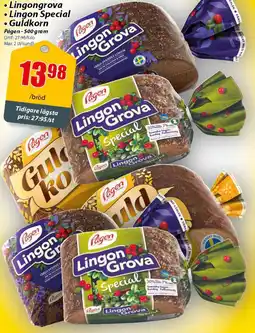 Extra Mjällby Stormarknad Lingongrova • Lingon Special Guldkorn erbjuda