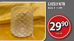 Extra Mjällby Stormarknad LJUSLYKTA GLAS erbjuda