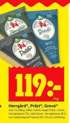 ICA Supermarket HERRGÅRD PRÄST GREVÉ erbjuda