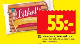 ICA Supermarket Varmkorv, Wienerkorv erbjuda
