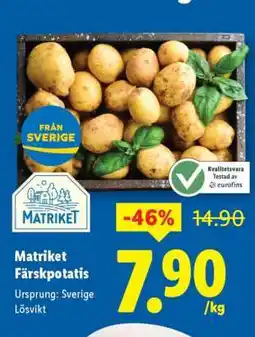 Lidl Matriket Färskpotatis erbjuda