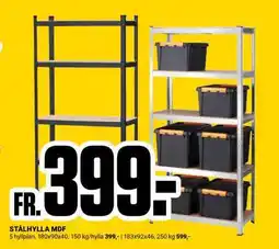ÖoB STÅLHYLLE MDF erbjuda