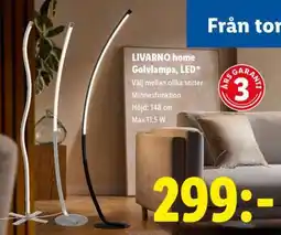 Lidl LIVARNO home Golvlampa, LED erbjuda