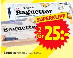 ICA Supermarket Baguetter erbjuda