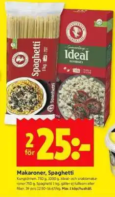 ICA Supermarket MAKARONER, SPAGHETTI erbjuda