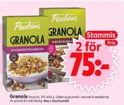 ICA Supermarket Granola Paulúns erbjuda