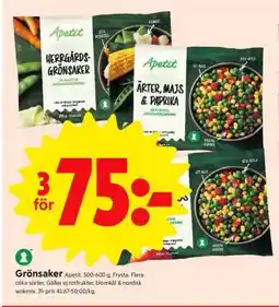 ICA Supermarket Grönsaker erbjuda