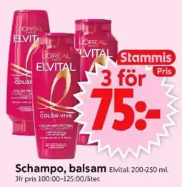ICA Supermarket Schampo, Balsam Elvital erbjuda