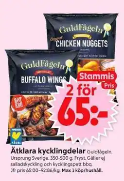 ICA Supermarket Ätklara kycklingdelar Guldfågeln erbjuda