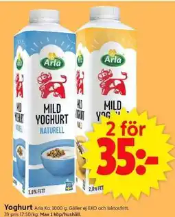 ICA Supermarket Yoghurt erbjuda