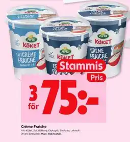 ICA Supermarket CRÈME FRAICHE erbjuda
