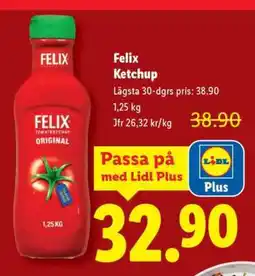 Lidl Felix ketchup erbjuda