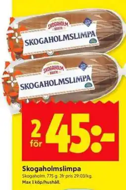 ICA Supermarket SKOGAHOLMSLIMPA erbjuda