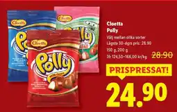 Lidl Cloetta Polly erbjuda