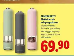 Lidl SILVERCREST Elektrisk salt- och pepparkvarn erbjuda