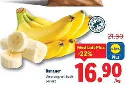 Lidl Bananer erbjuda