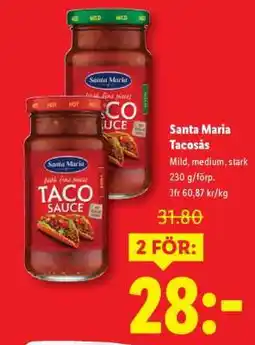 Lidl SANTA MARIA TACOSÅS erbjuda