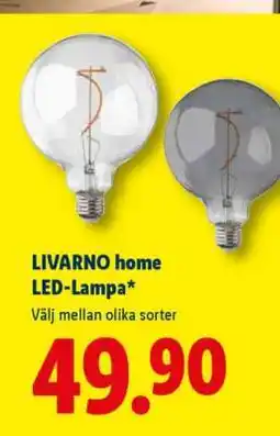 Lidl LIVARNO home LED-lampa erbjuda