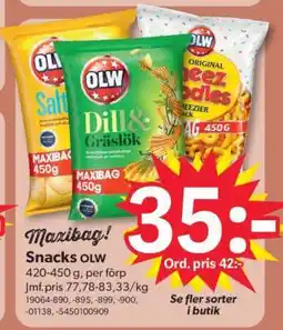 DollarStore Snacks OLW erbjuda