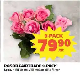 Coop Rosor Fairtrade 9-pack erbjuda