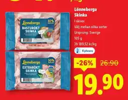 Lidl Lönneberga skinka erbjuda