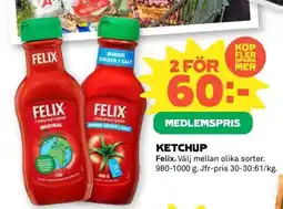 Coop Ketchup erbjuda