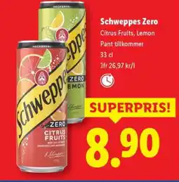 Lidl Schweppes Zero erbjuda
