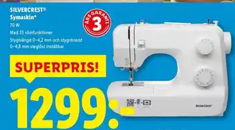 Lidl SILVERCREST Symaskin erbjuda