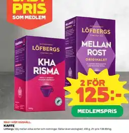 Coop KAFFE LÖFBERGS erbjuda