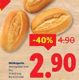 Lidl Minibaguette erbjuda