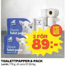 Coop TOALETTPAPPER 8-PACK erbjuda