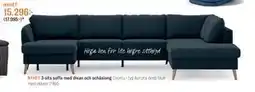 Mio 3-sits soffa med divan och schäslong, SEK 15296 erbjuda