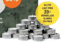 Mio VÄRMELJUS GLIMRA 50-PACK, SEK 39 erbjuda