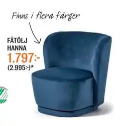 Mio FÅTÖLJ HANNA, SEK 1797 erbjuda